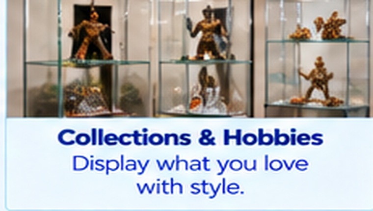 Display cases for collectibles